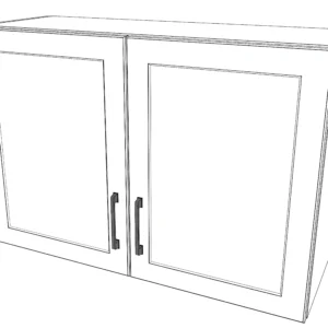 30" Wide x 42" High Wall Cabinet - Painted Doors