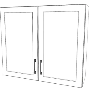 35" Wide x 30" High Wall Cabinet - Painted Doors