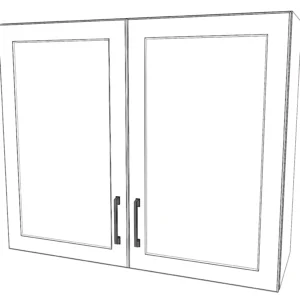 36" Wide x 30" High Wall Cabinet - Painted Doors