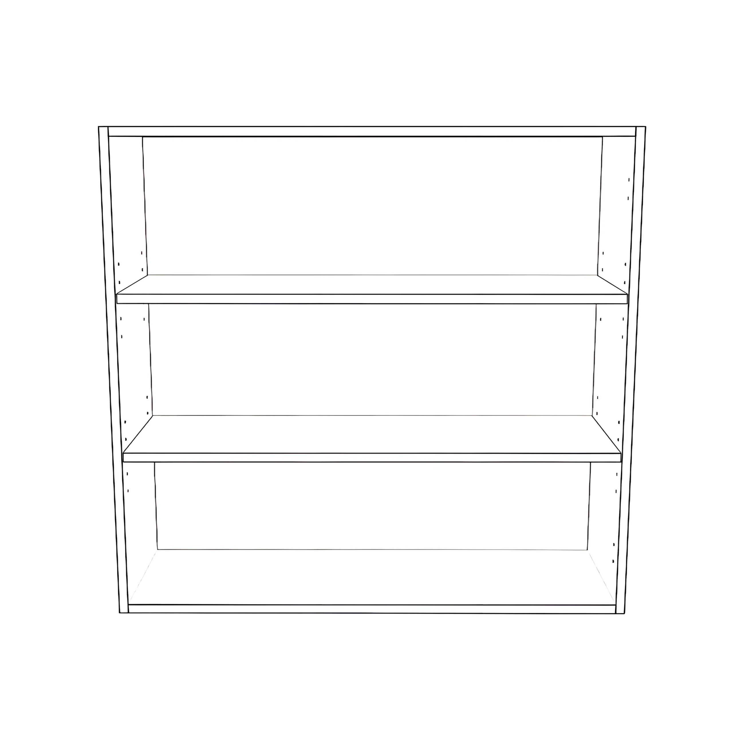 36" Wide x 34" High Wall Cabinet - Painted Doors - Image 2