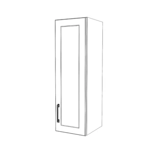 11" Wide x 36" High Wall Cabinet - Painted Doors