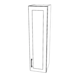 11" Wide x 42" High Wall Cabinet - Thermofoil Doors