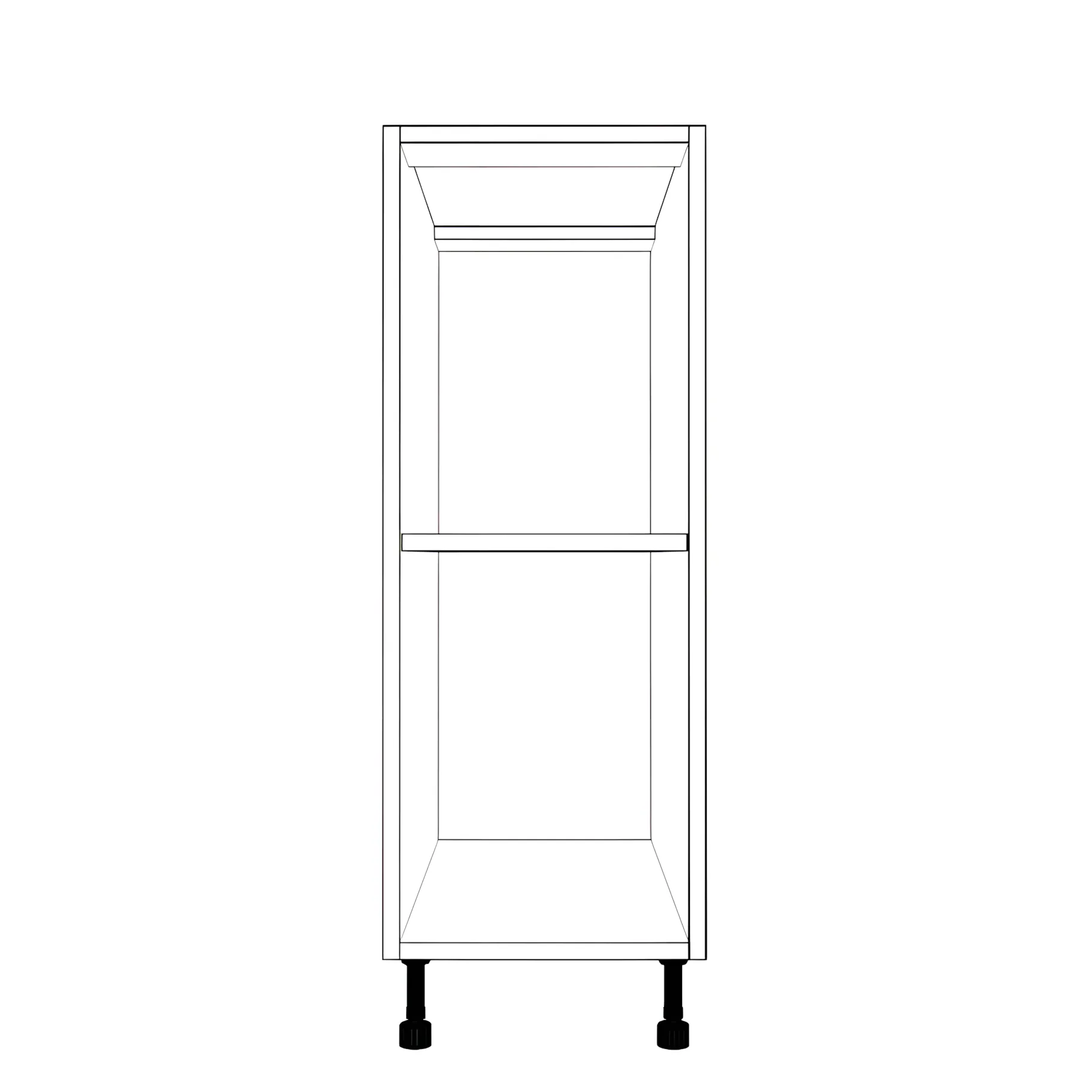 12" Wide Base Cabinet - PaintedDoors - Image 2