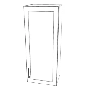 17" Wide x 42" High Wall Cabinet - Painted Doors