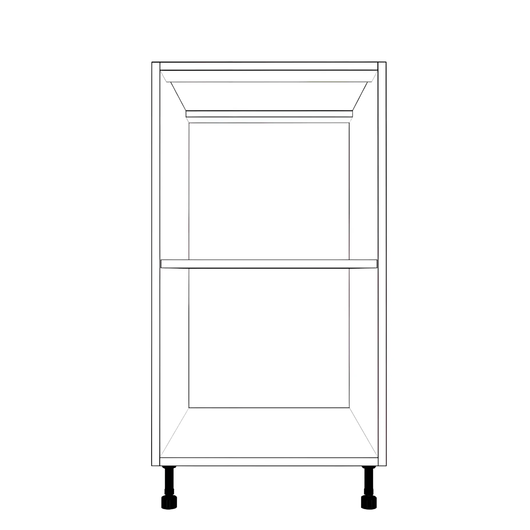 18" Wide Base Cabinet - PaintedDoors - Image 2