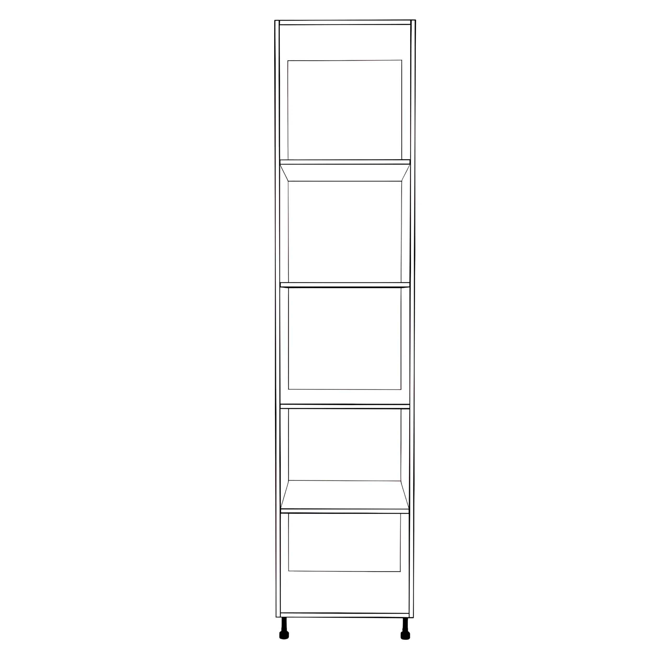 20" Wide Tall Pantry Cabinet - Painted Doors - Image 2
