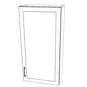 21" Wide x 42" High Wall Cabinet - Painted Doors