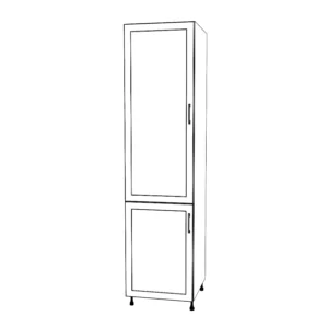 22" Wide Tall Pantry Cabinet - Painted Doors