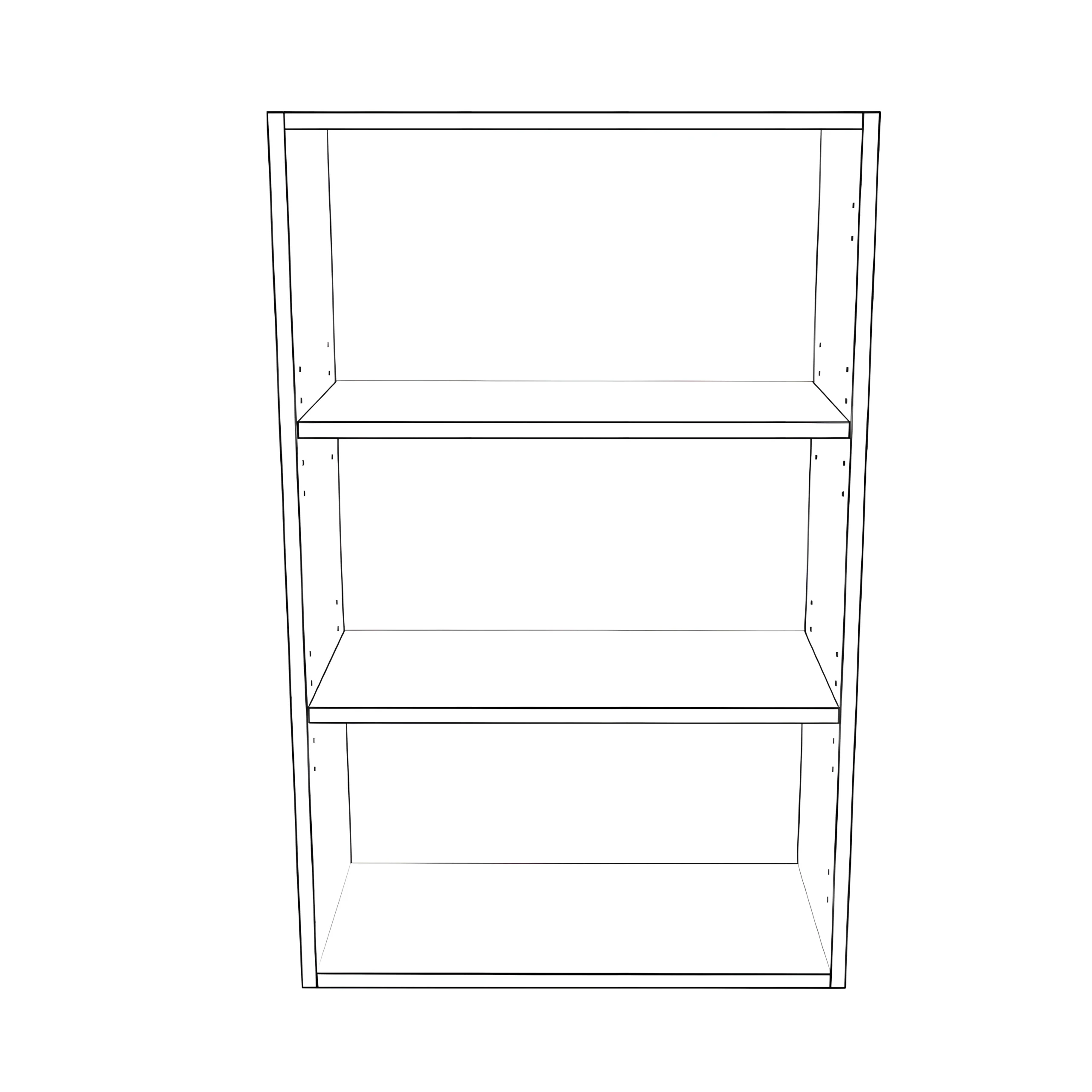 23" Wide x 36" High Wall Cabinet - Thermofoil Doors - Image 2