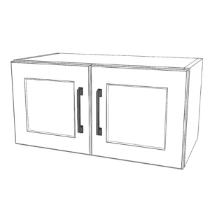 24" Wide x 12" High Stove Cabinet - Painted Doors