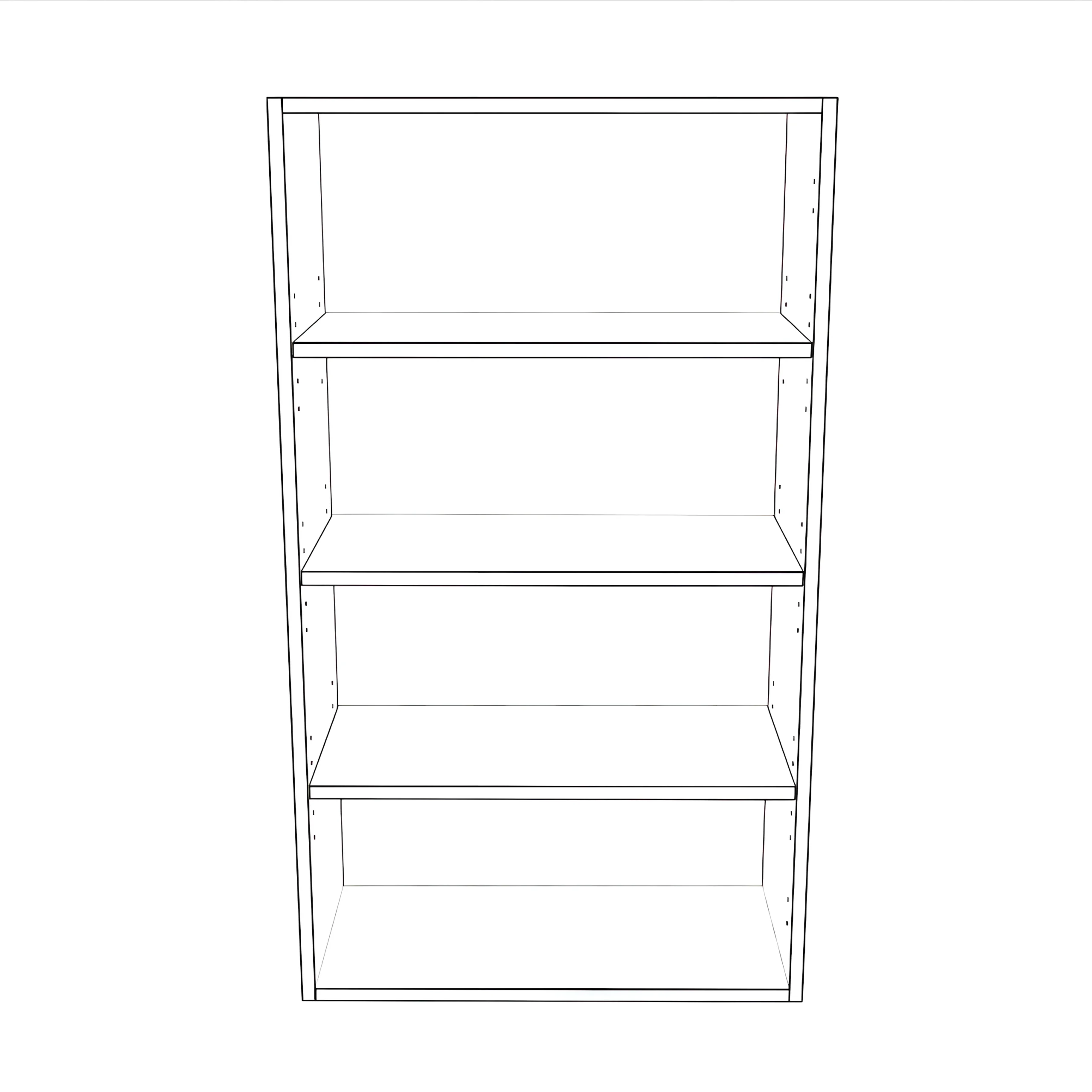 24" Wide 42" High Blind Corner Wall Cabinet - Door on Right Side - Thermofoil Doors - Image 2