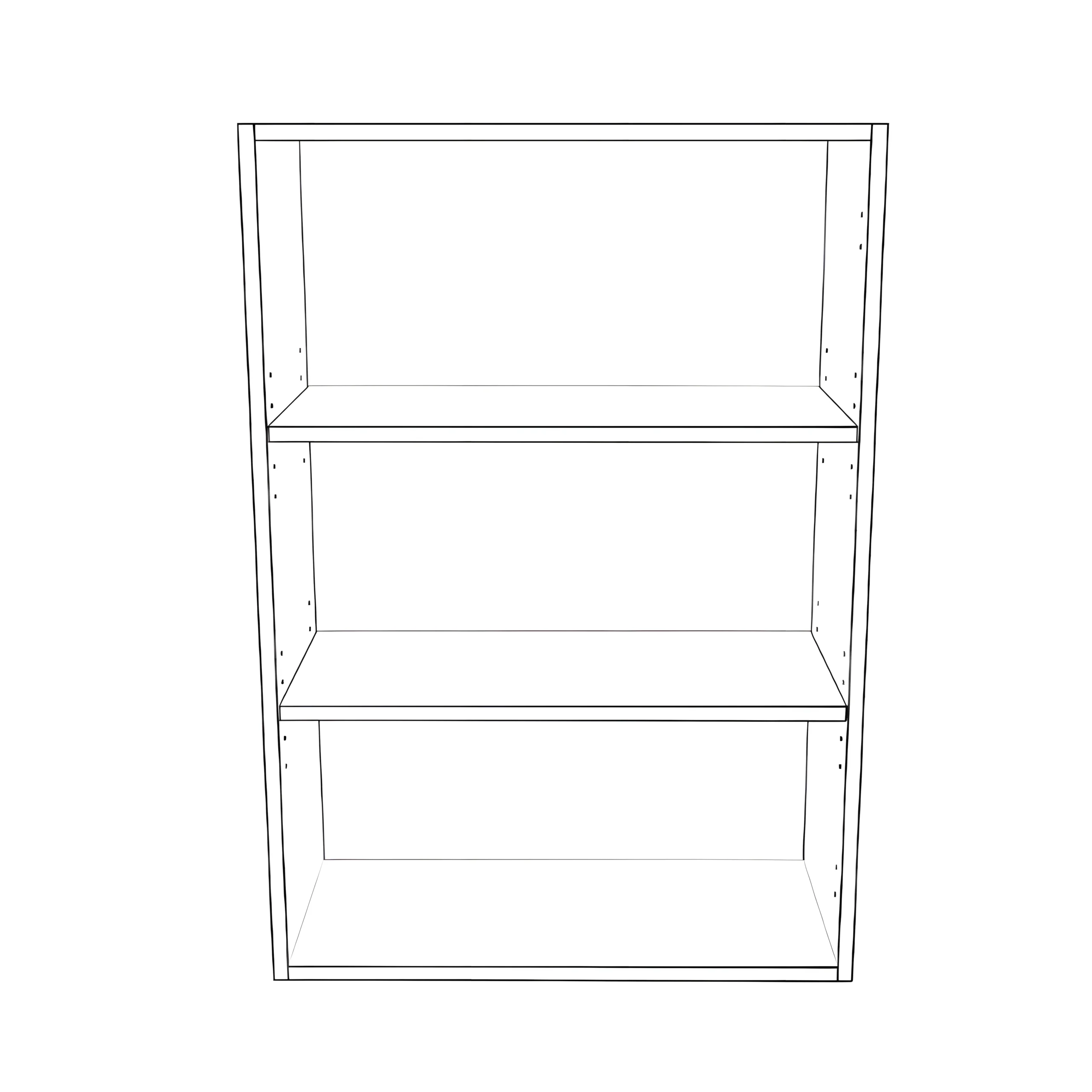 25" Wide x 36" High Wall Cabinet - Thermofoil Doors - Image 2