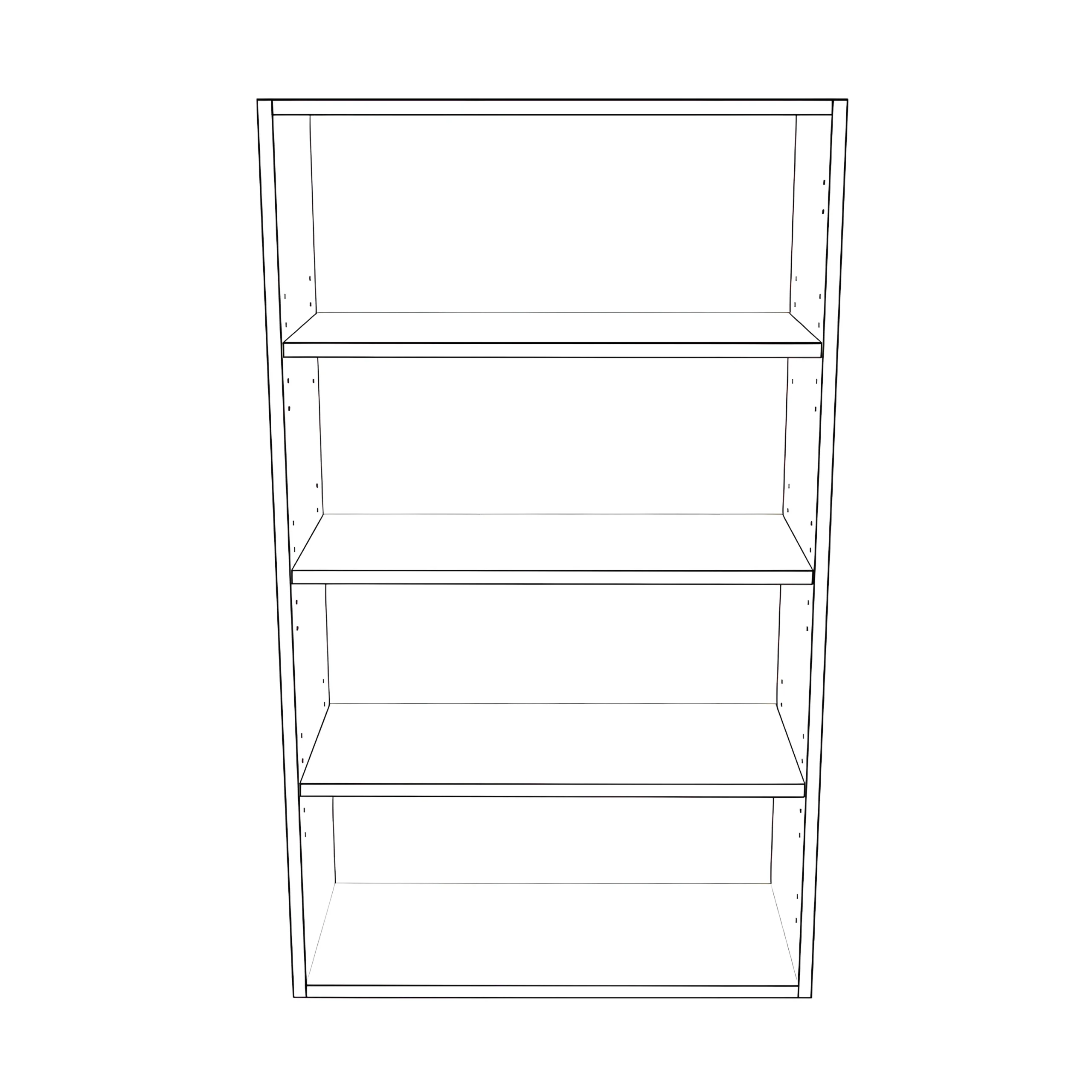 25" Wide x 42" High Wall Cabinet - Painted Doors - Image 2