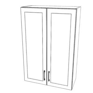 28" Wide x 42" High Wall Cabinet - Painted Doors