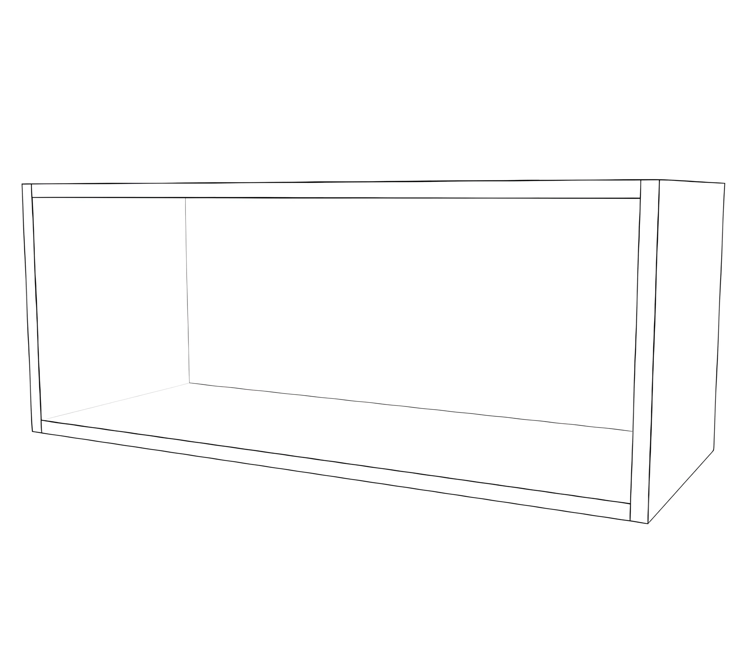 30" Wide x 12" High Stove Cabinet - Painted Doors - Image 2