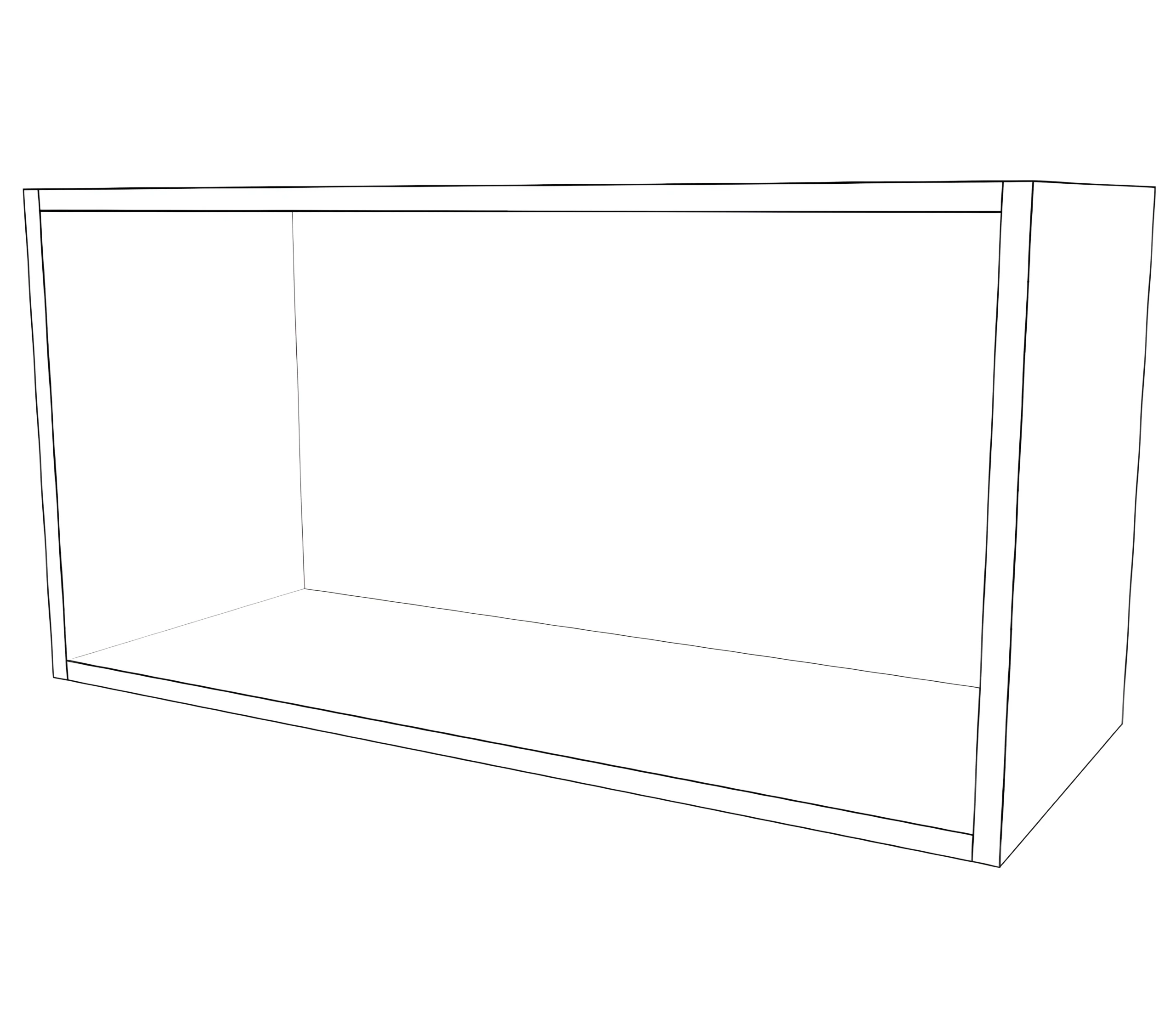 30" Wide x 15" High Fridge Cabinet - Painted Doors - Image 2