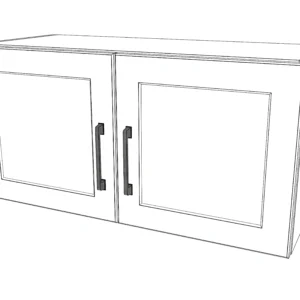 30" Wide x 15" High Fridge Cabinet - Painted Doors