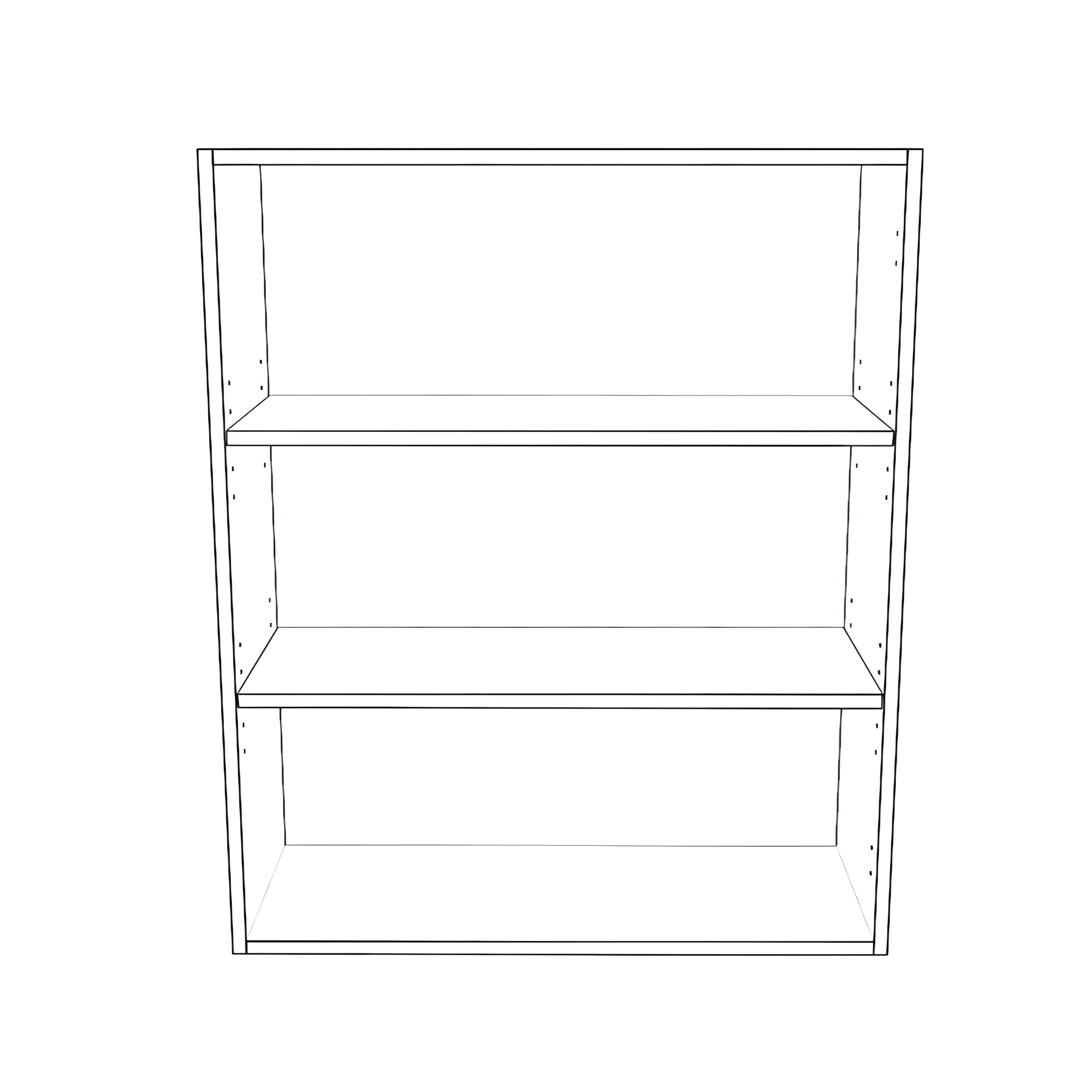 30" Wide 36" High Blind Corner Wall Cabinet - Door on Right Side - Painted Doors - Image 2