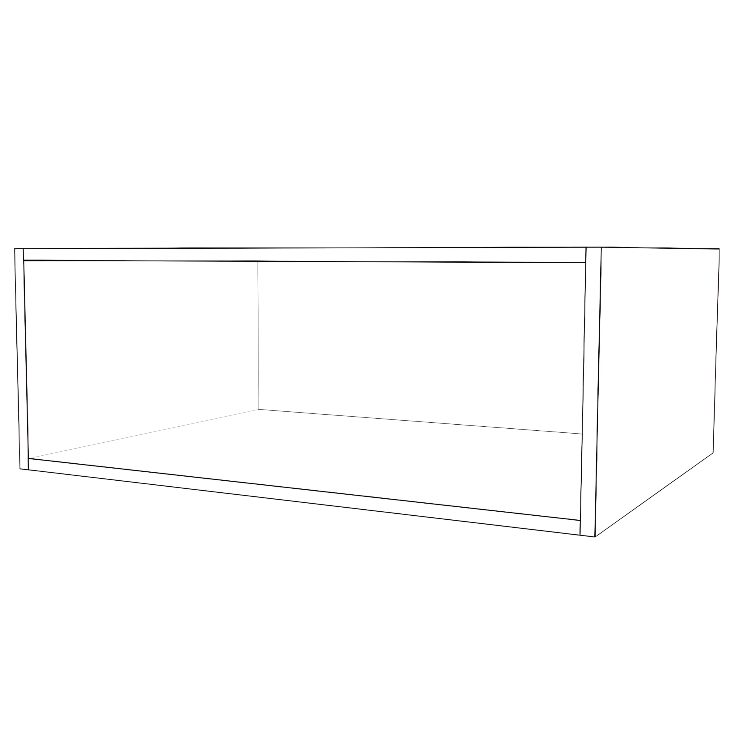 32" Wide x 12" High x 24" Deep Fridge Cabinet - Painted Doors - Image 2