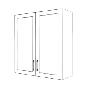 33" Wide x 36" High Wall Cabinet - Painted Doors