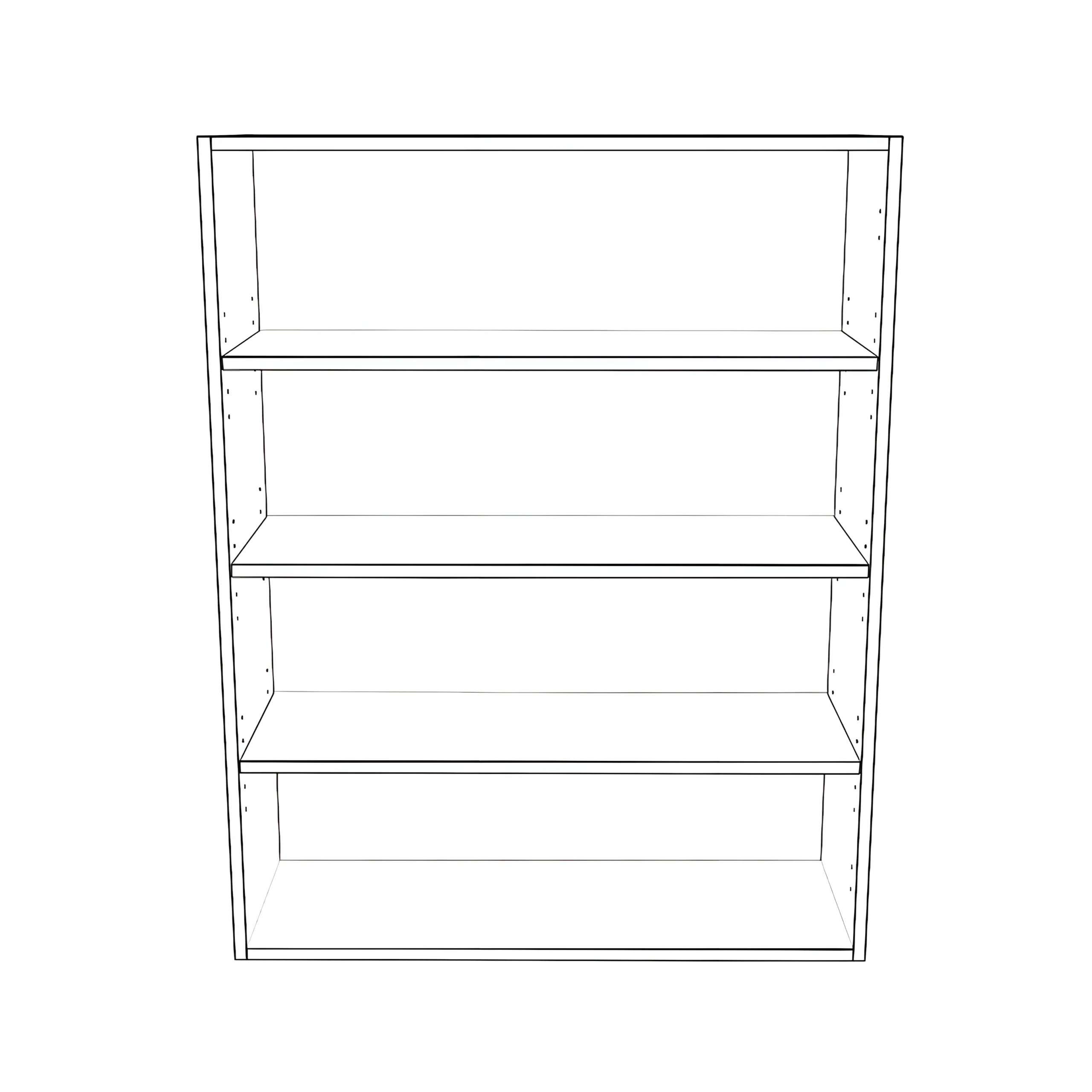 33" Wide x 42" High Wall Cabinet - Painted Doors - Image 2