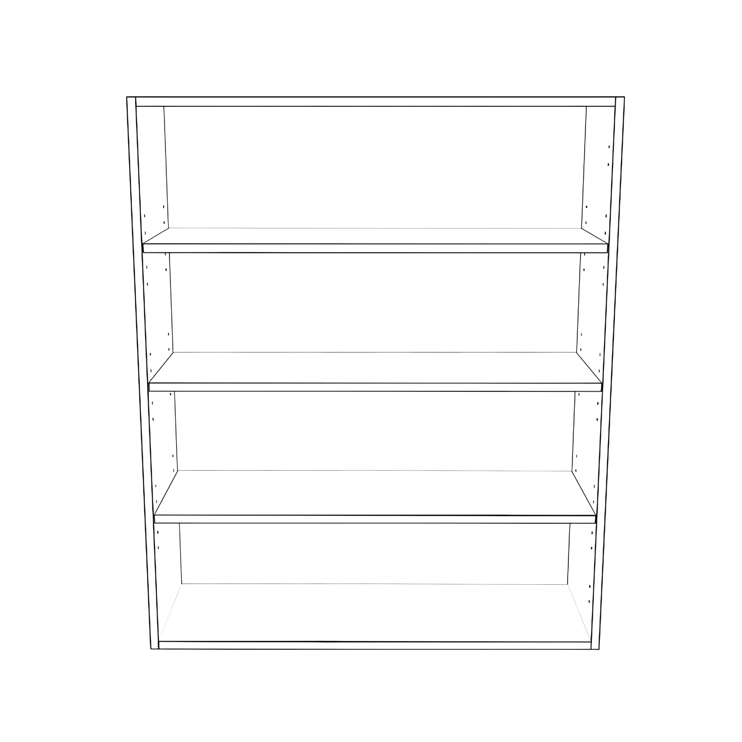 35" Wide x 42" High Wall Cabinet - Painted Doors - Image 2