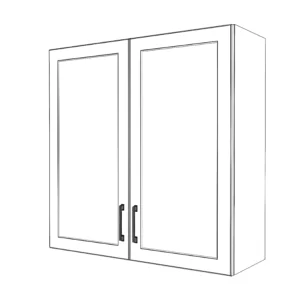 36" Wide x 36" High Wall Cabinet - Painted Doors