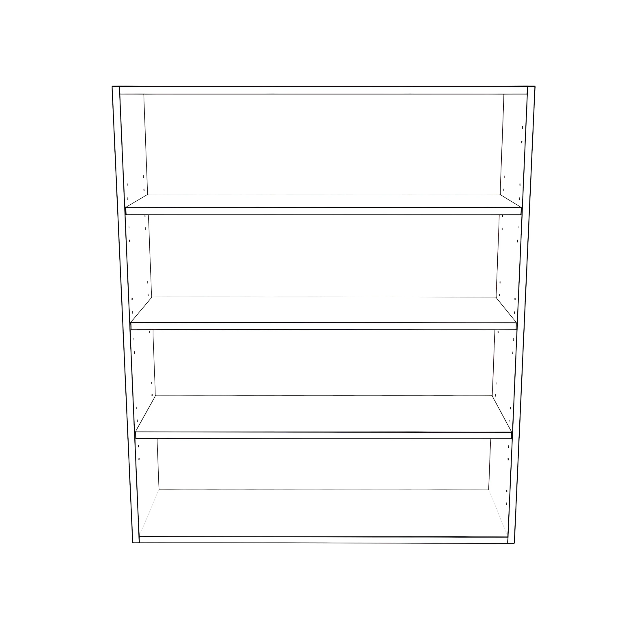 36" Wide x 42" High Wall Cabinet - Painted Doors - Image 2